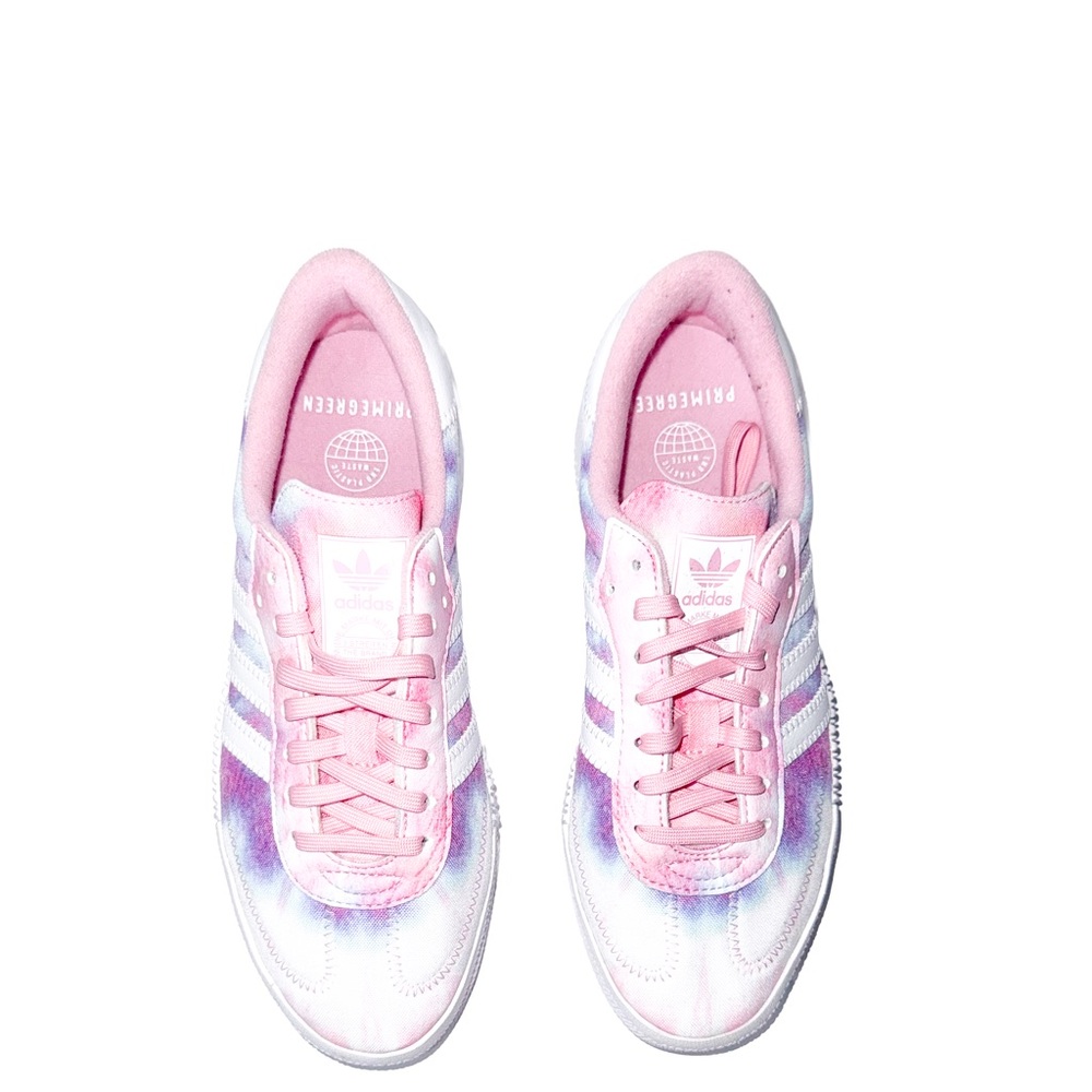 ADIDAS Vibrant Multi Color Tie-Dye Low-Top Sneakers Size 7 Chill Playful Vibes - Picture 9 of 12